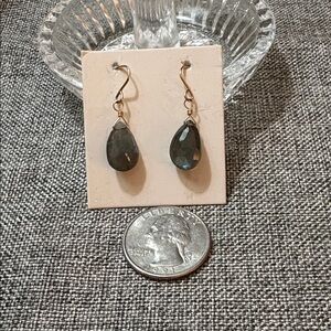 Elegant Labradorite Teardrop Earrings